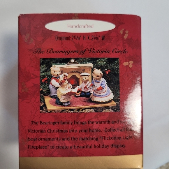 Hallmark Keepsake Xmas Ornament Lot of 3 1990's Bearinger Bears - Picture 3 of 13